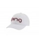 PING Ladies Aero Adjustable Golf Cap White / Magenta